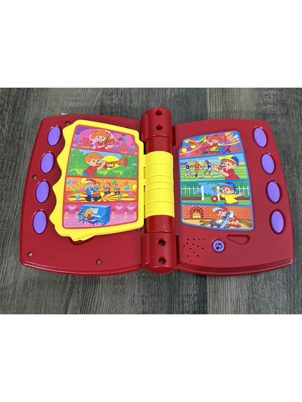RARE My First Sound Book Vintage 1990s Talking Electronic Sound Book TESTED Red - Picture 2 of 6
